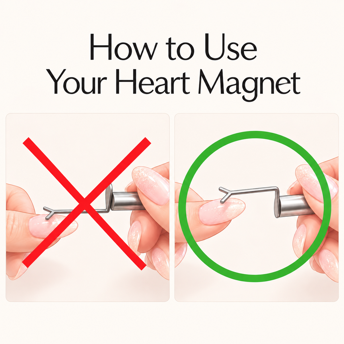 Cat Eye Heart Magnet Plate (Magnet Included)