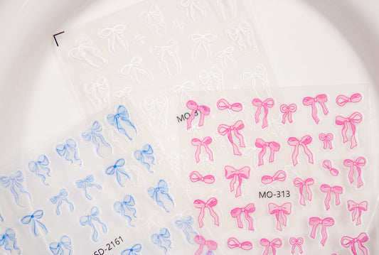 Pretty Bow Nail Sticker