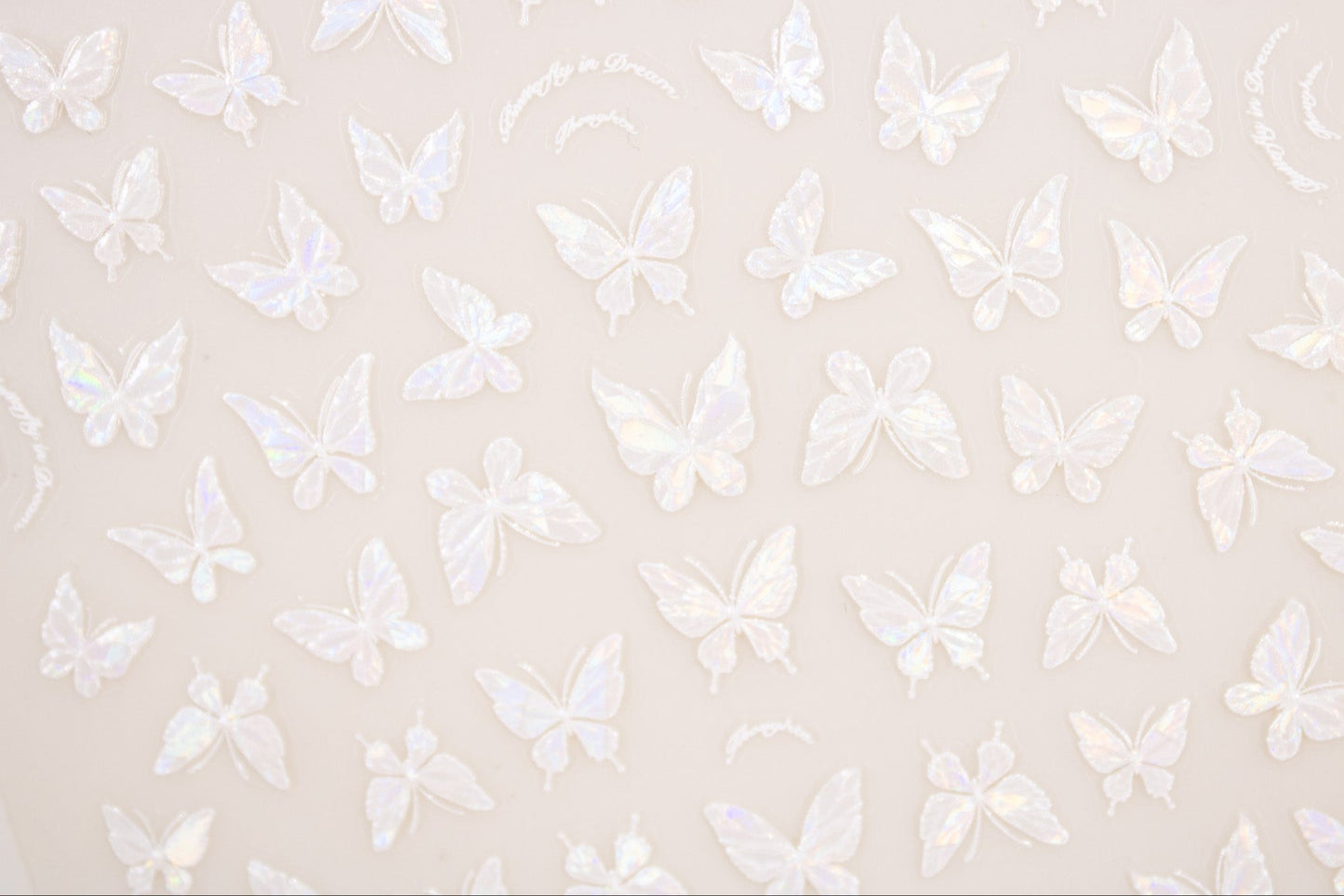 Shimmer Butterfly Nail Sticker