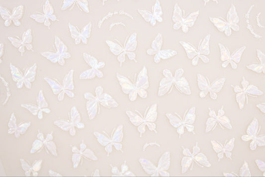 Shimmer Butterfly Nail Sticker