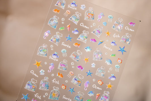 Ocean Friends Nail Sticker