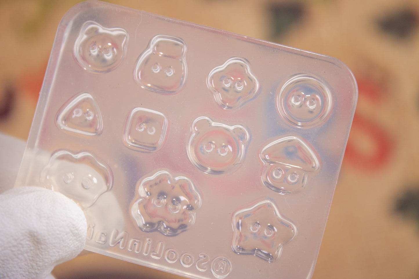 Kawaii Button Silicone Mold