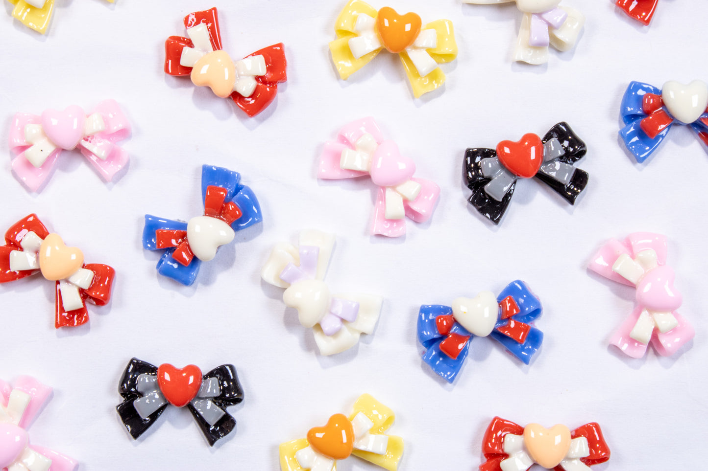 Moon Prism Bow Nail Charms (2pc)