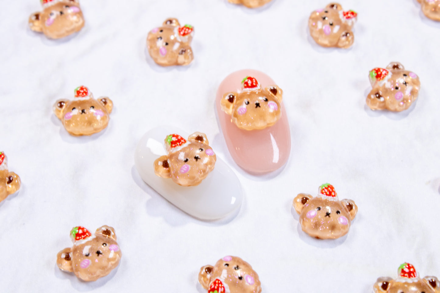 Berry Pie Bear Nail Charms (2p)