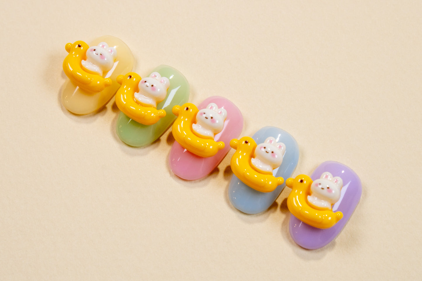 Duckie Bunny Nail Charms (2pc)
