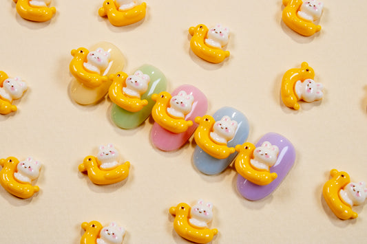 Duckie Bunny Nail Charms (2pc)