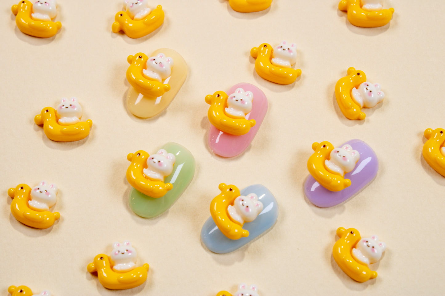Duckie Bunny Nail Charms (2pc)