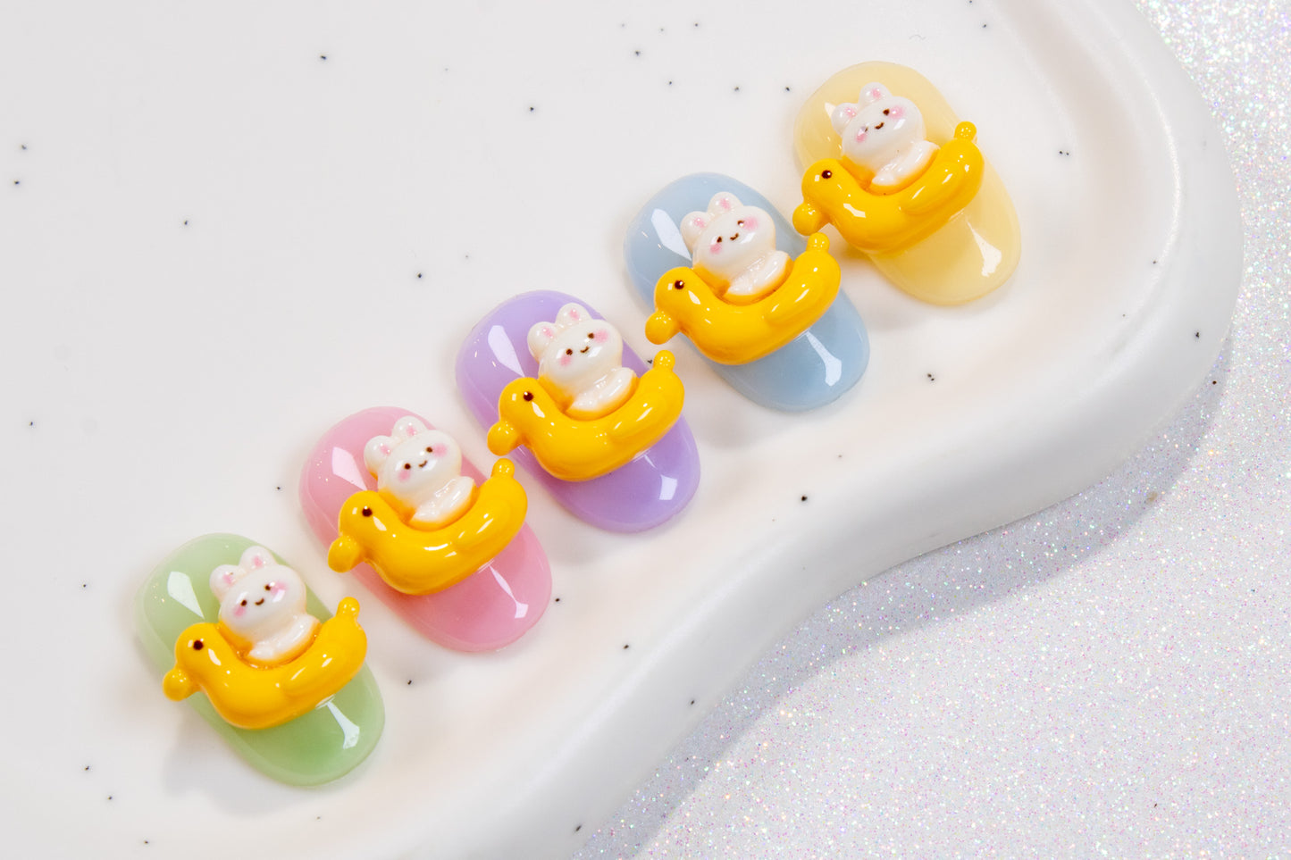 Duckie Bunny Nail Charms (2pc)