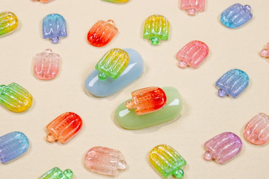 Mini Popsicle Nail Charms (6pc)
