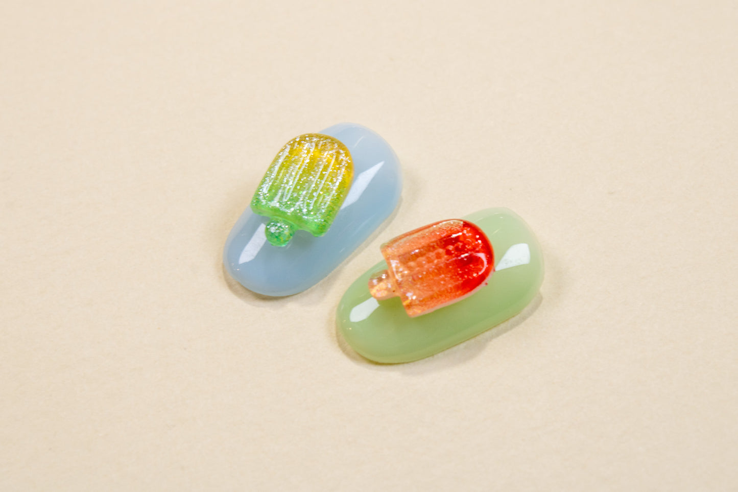 Mini Popsicle Nail Charms (6pc)