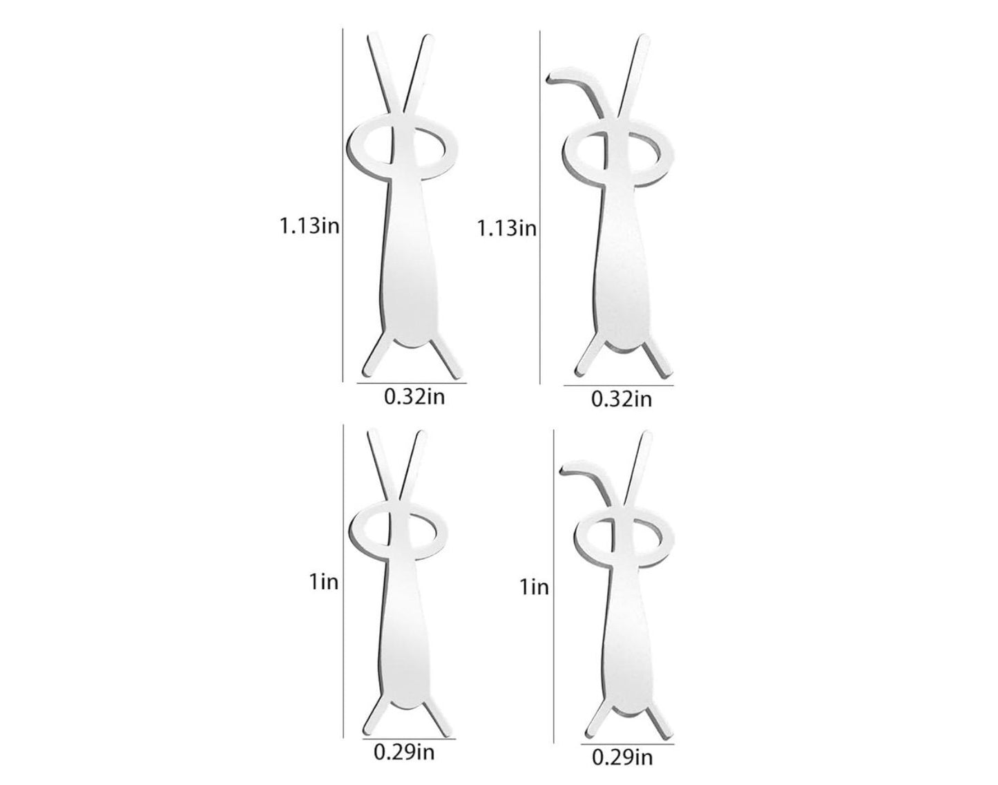 Cat Eye Bunny Magnet Plate (4pc Set + Magnet)