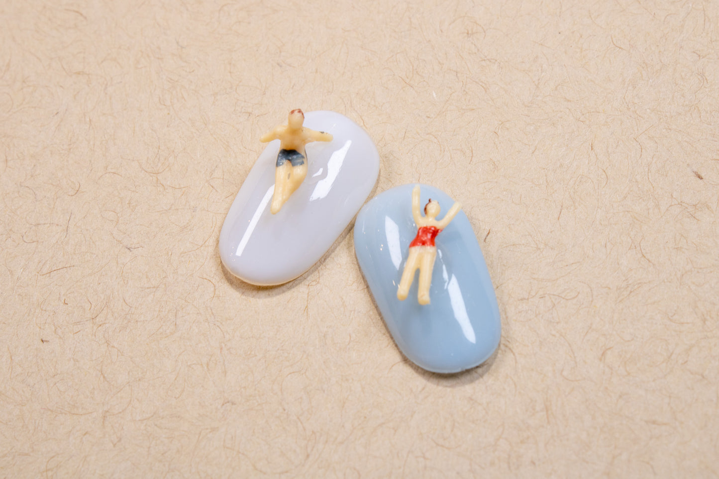 Tiny Swimmer Nail Charms (10pc)