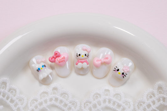 Sweet Kitty Nail Charms (2pc)