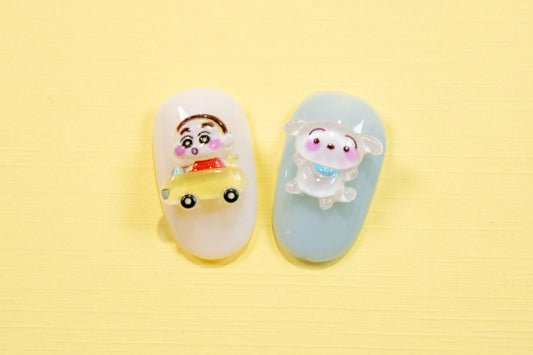 Crayon Adventure Nail Charms (5pc Set)