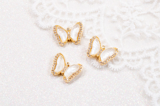 Aurora Butterfly Nail Charms (2pc)