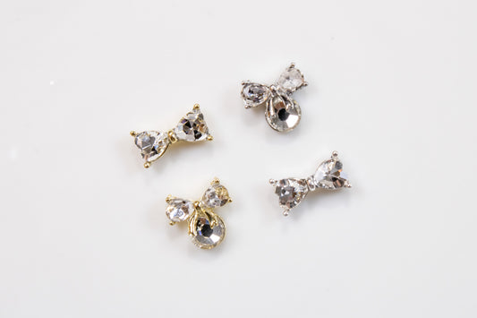 Crystal Bow Nail Charms (2pc)