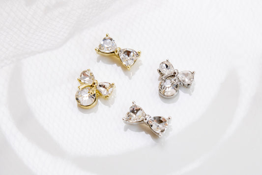 Crystal Bow Nail Charms (2pc)
