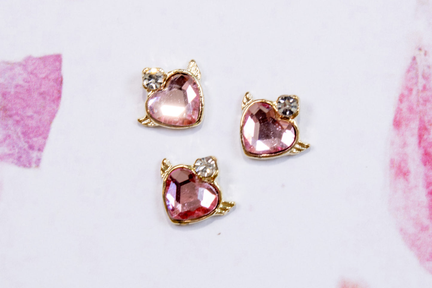 Angel Heart Nail Charms (2pc)