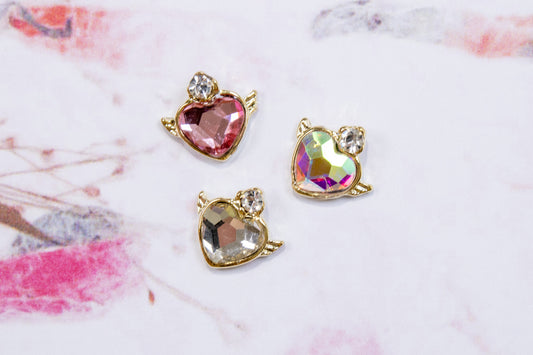 Angel Heart Nail Charms (2pc)