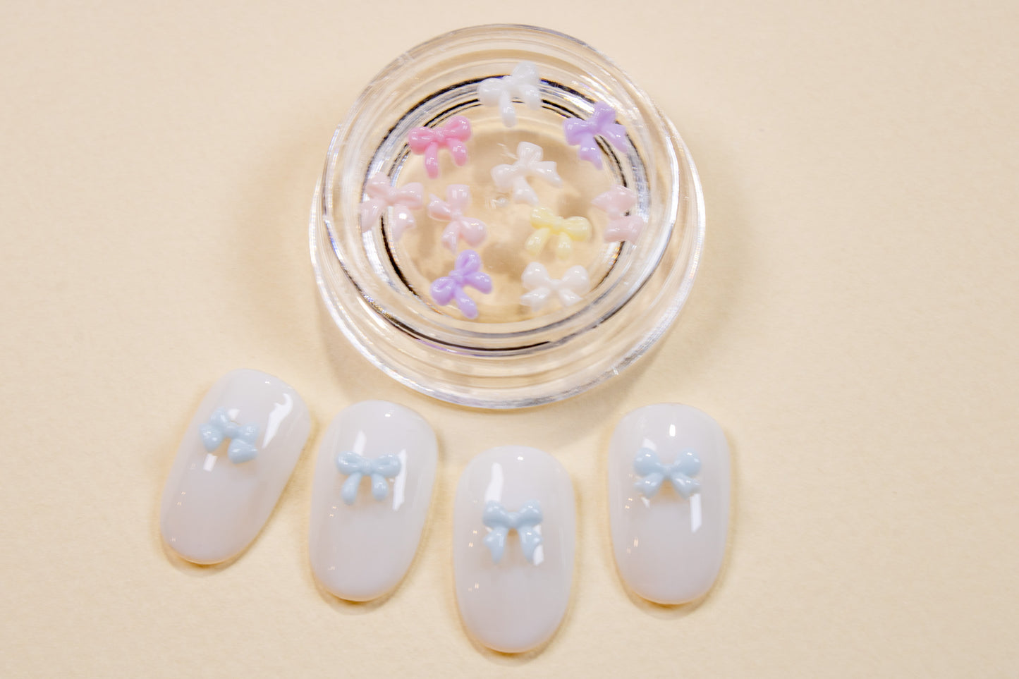 Candy Bow Nail Charms (10pc)