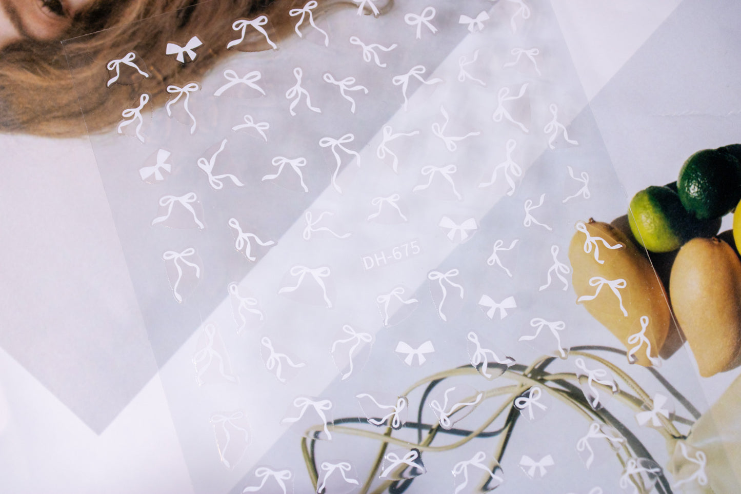 4 Color Classic Bow Nail Sticker