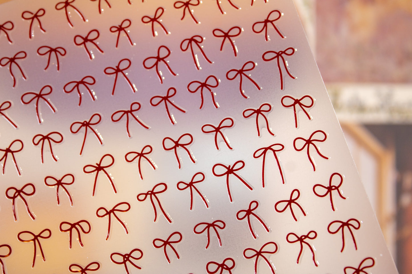 4 Color Ribbon Nail Sticker