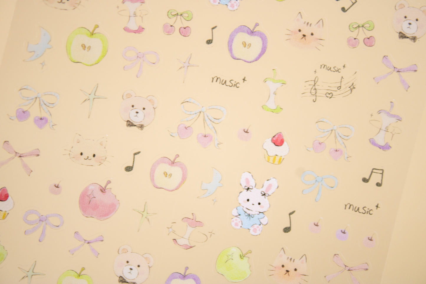 Musical Animal Nail Sticker