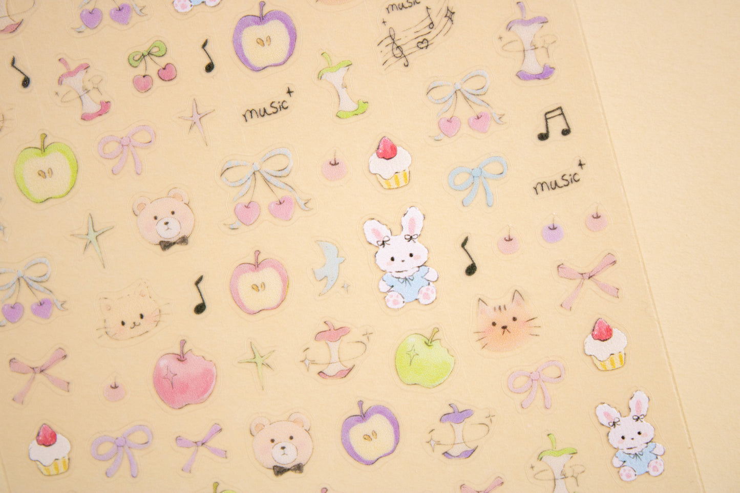 Musical Animal Nail Sticker