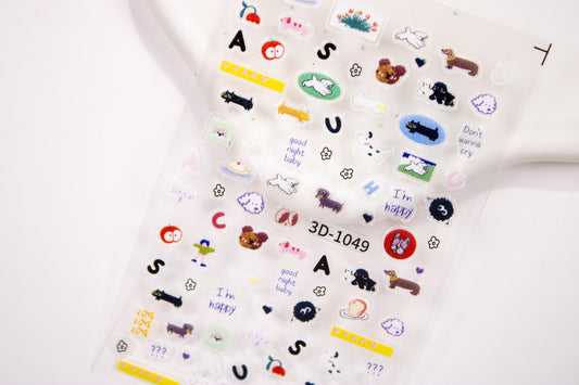 Happy Pup Nail Sticker