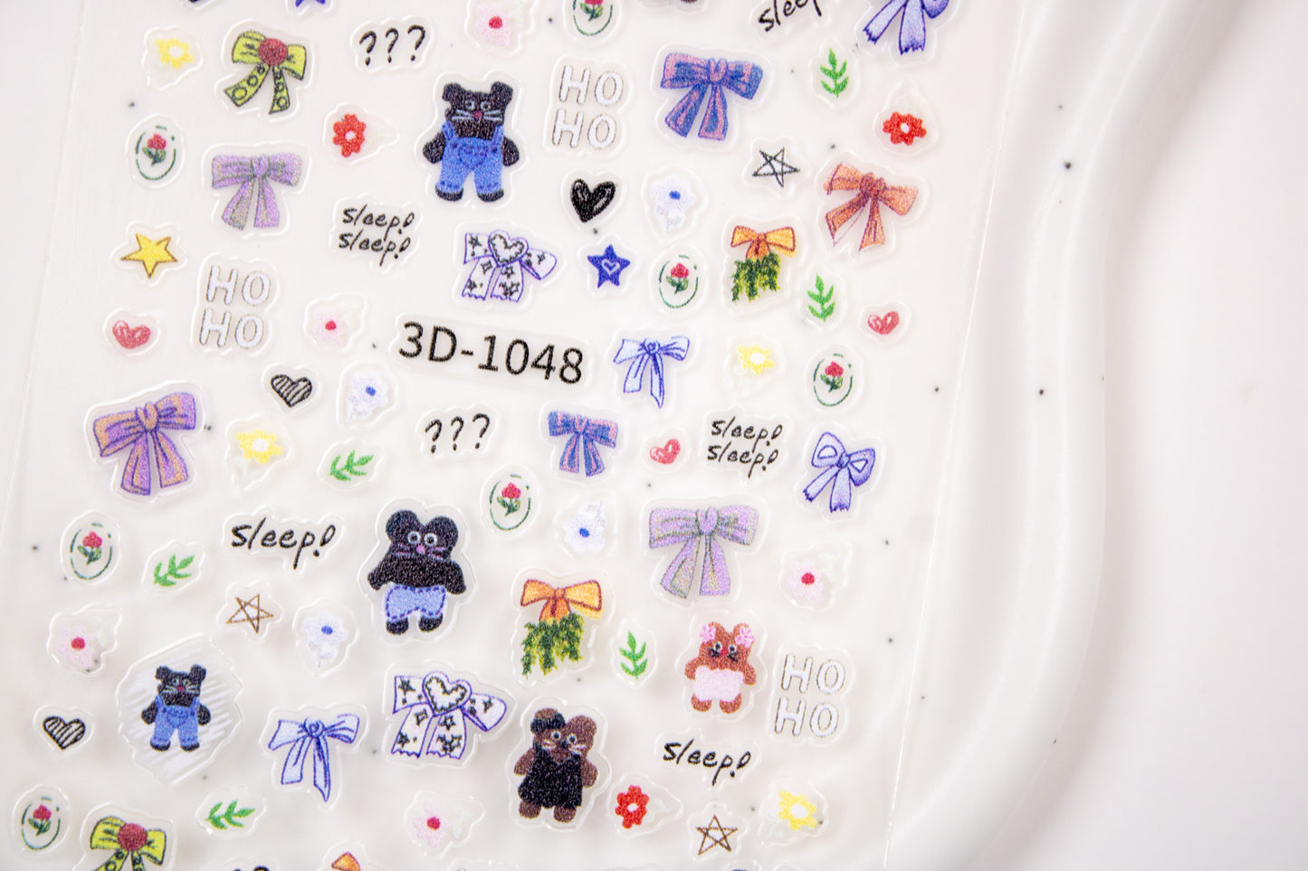 Sleepy Kitty Nail Sticker