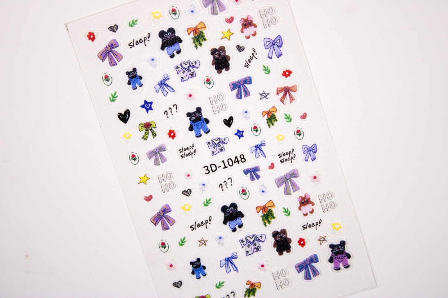 Sleepy Kitty Nail Sticker