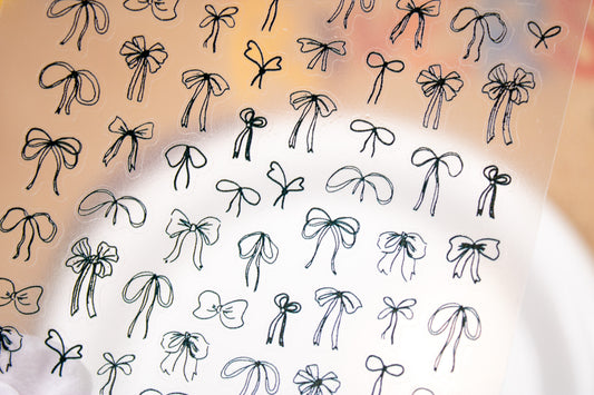 Mixed Bow Nail Sticker