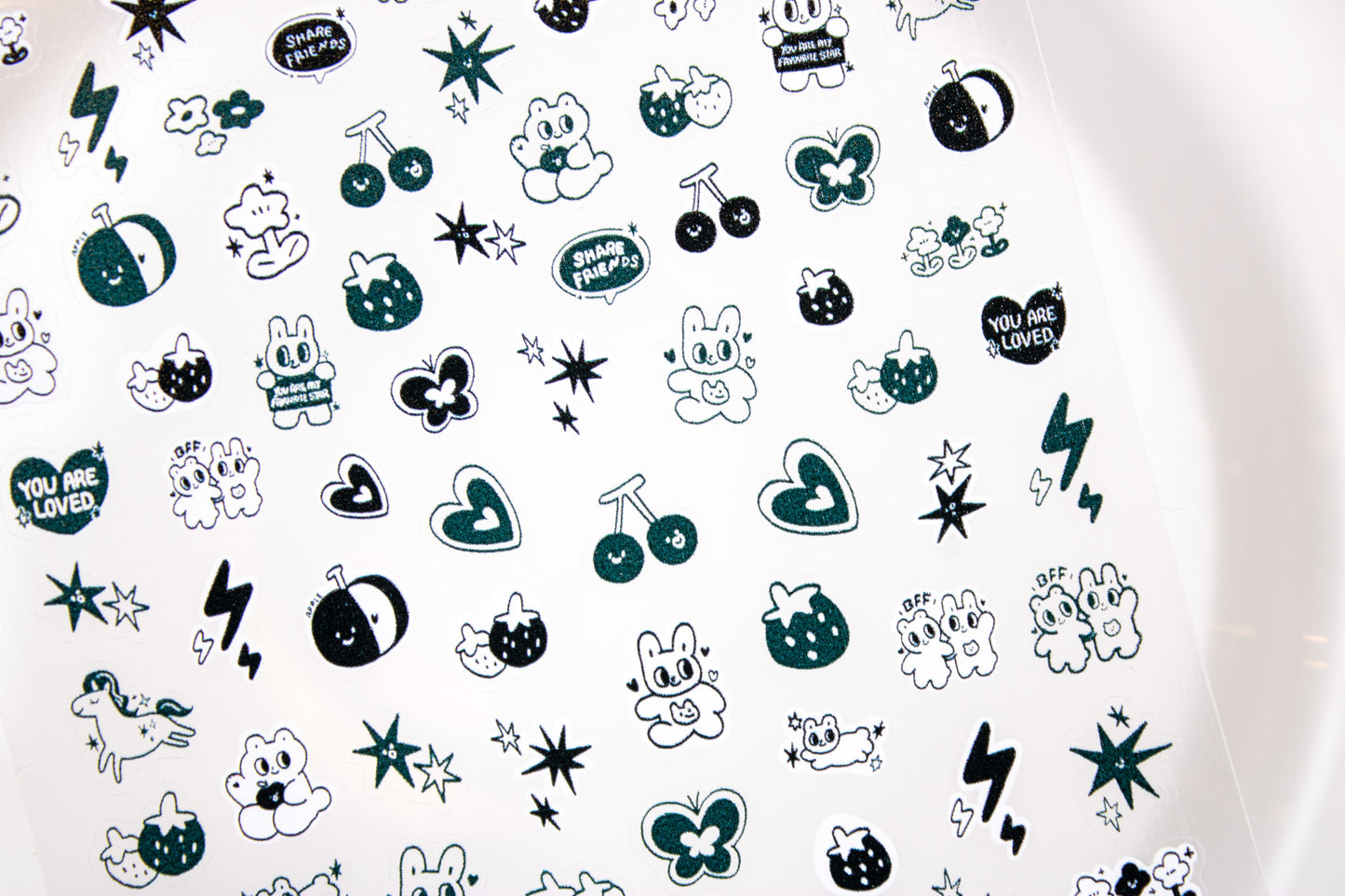 Bunny Friends Nail Sticker