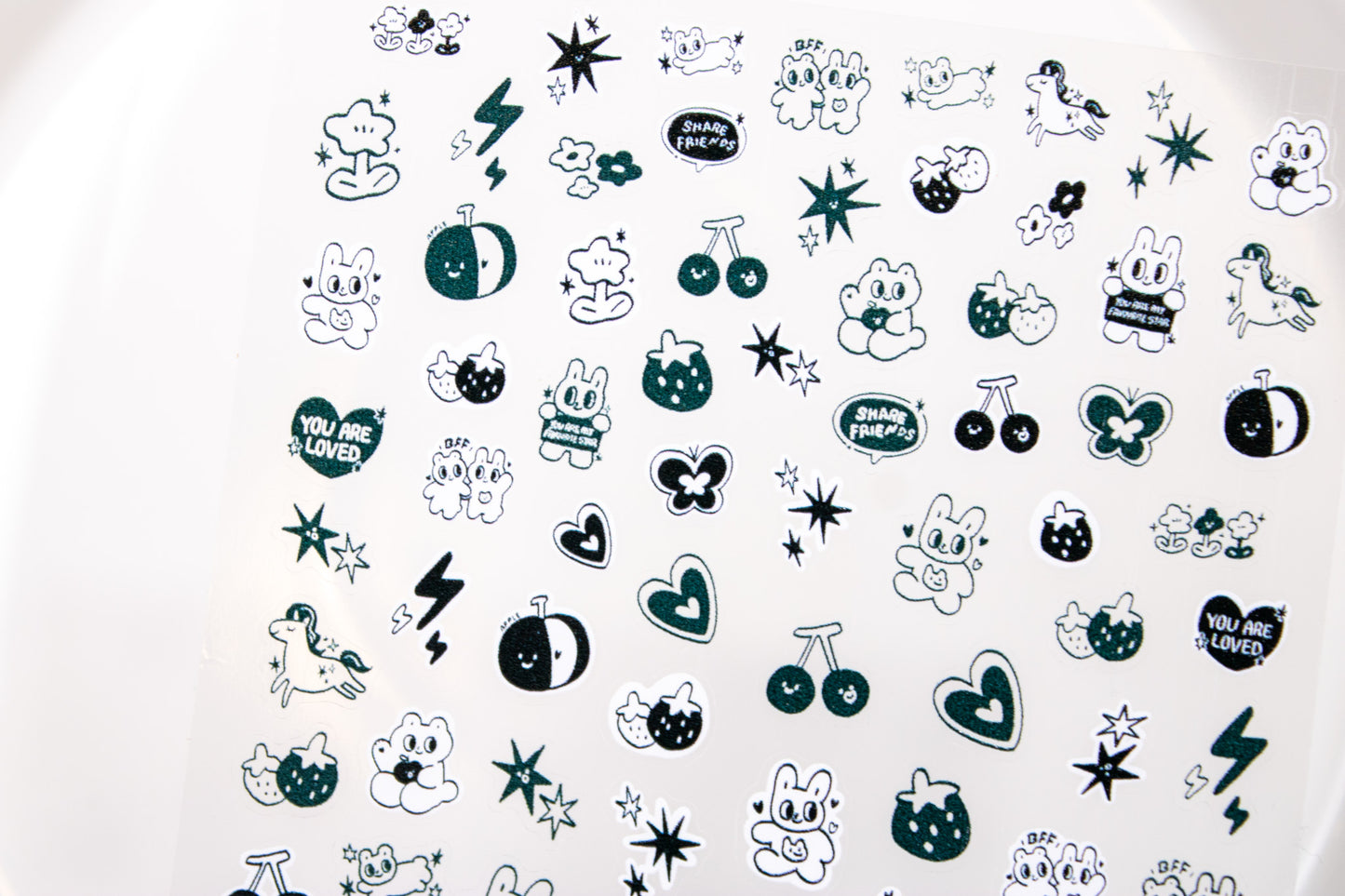 Bunny Friends Nail Sticker