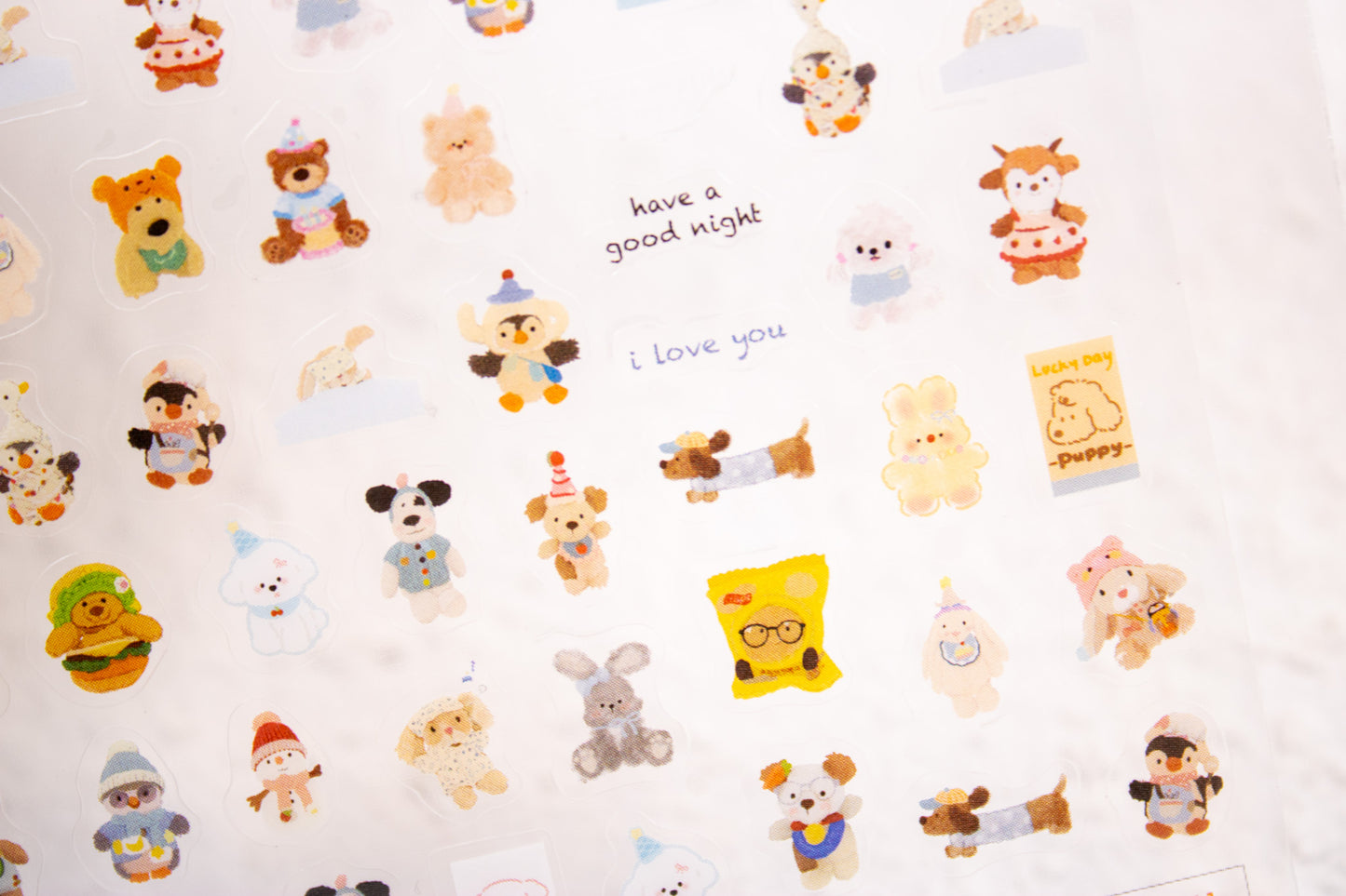 Hello Bandal Animal Friends nail stickers for cute DIY manicure designs.