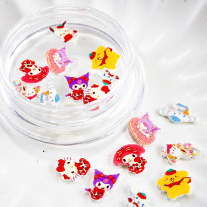 Kawaii Character Mix Nail Charms