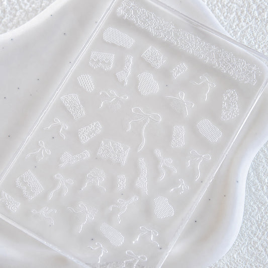 Coquette Lace & Bow Silicone Mold
