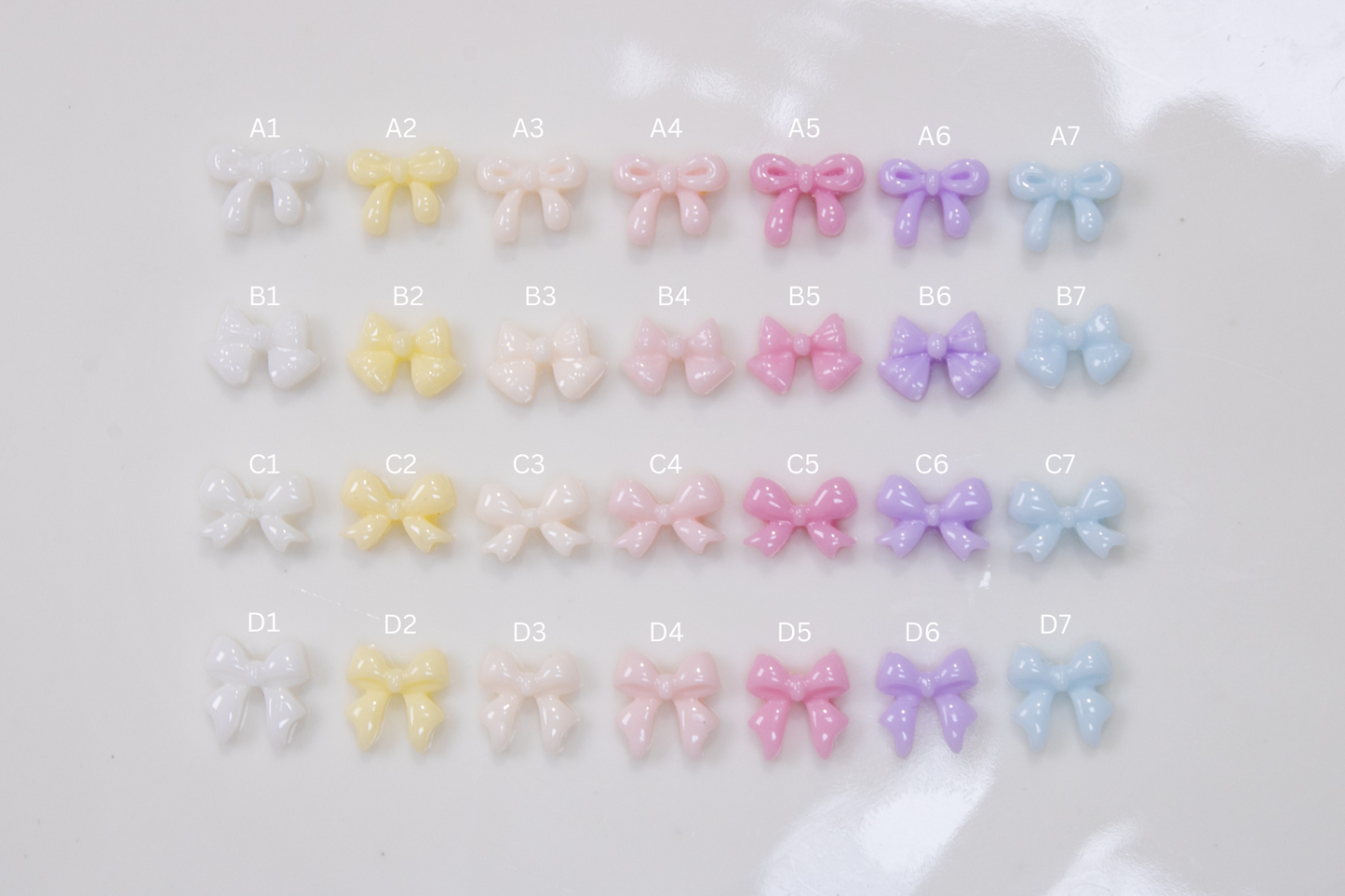 Candy Bow Nail Charms (10pc)
