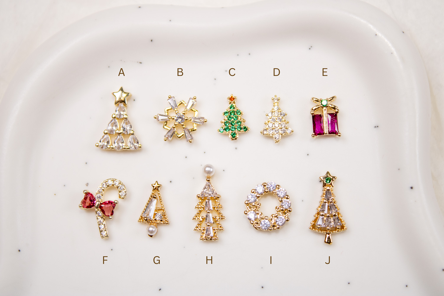 Christmas Wish Nail Charms (2pc)