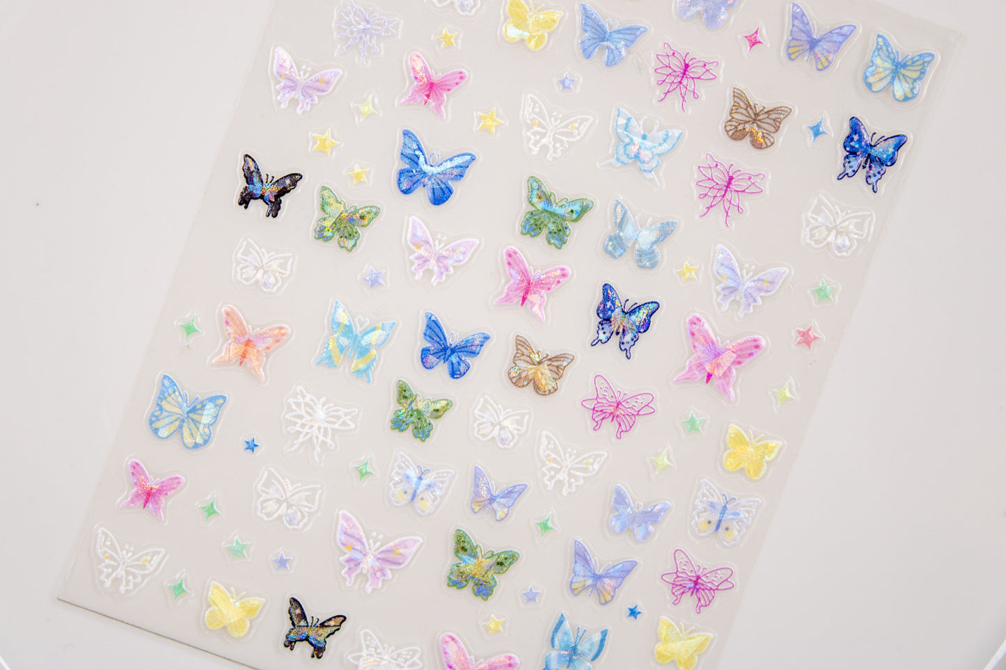 Rainbow Butterfly Nail Sticker