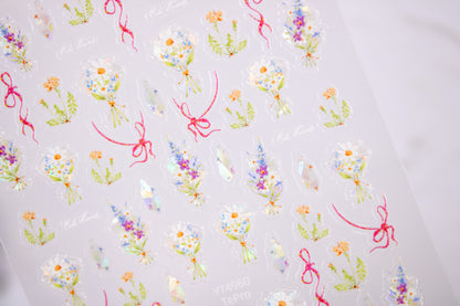 Bouquet Bloom Nail Sticker