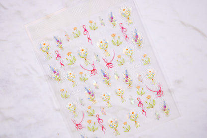 Bouquet Bloom Nail Sticker