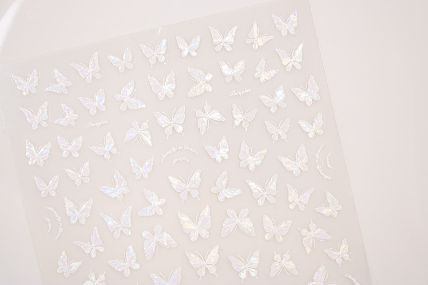 Shimmer Butterfly Nail Sticker