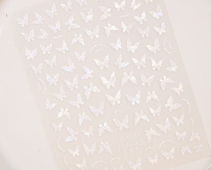 Shimmer Butterfly Nail Sticker
