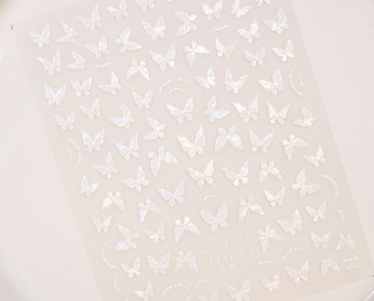 Shimmer Butterfly Nail Sticker