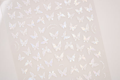 Shimmer Butterfly Nail Sticker