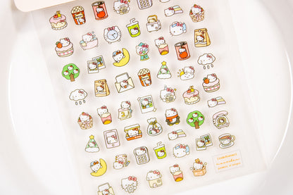 Everyday Kitty Nail Sticker