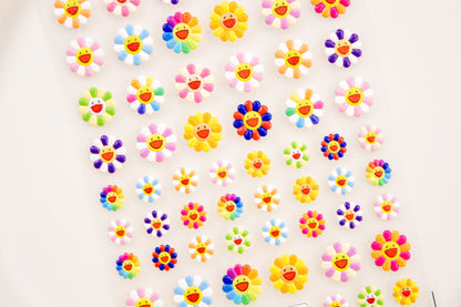 Smiley Daisy Nail Sticker
