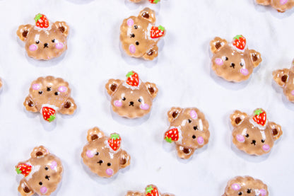Berry Pie Bear Nail Charms (2p)