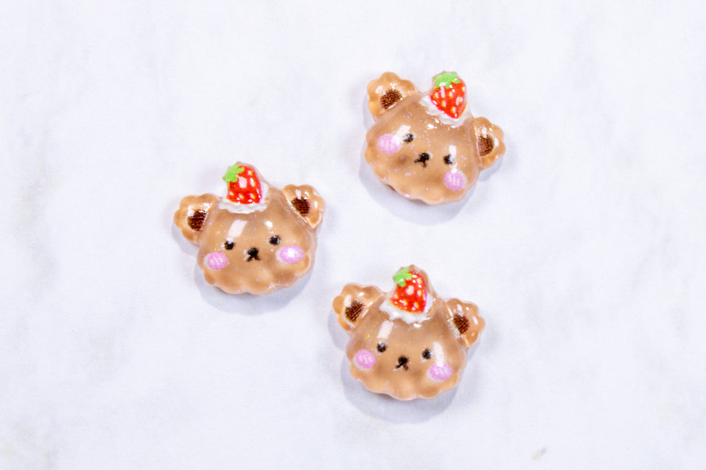 Berry Pie Bear Nail Charms (2p)